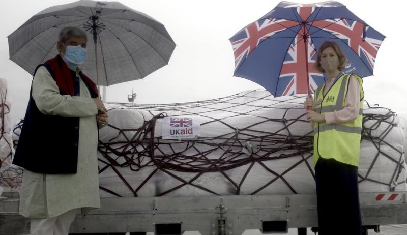 बेलायतद्वारा २६० भेन्टिलेटरसहितका स्वास्थ्य सामग्री हस्तान्तरण